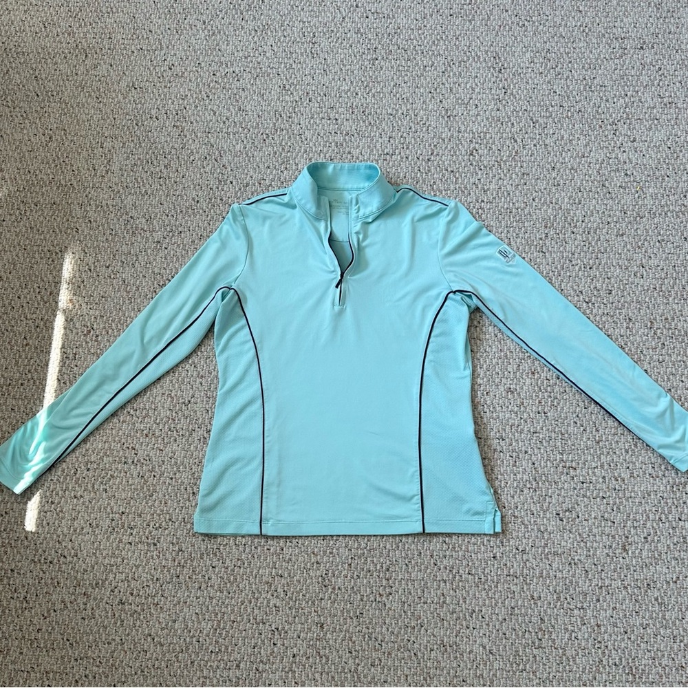 Peter Millar Light Blue Quarter Zip Women’s Size Small